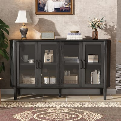 Christopher Knight Home - Ellis Storage Cabinet for Living and Dining Room Entrance, Large Size with 4 Doors