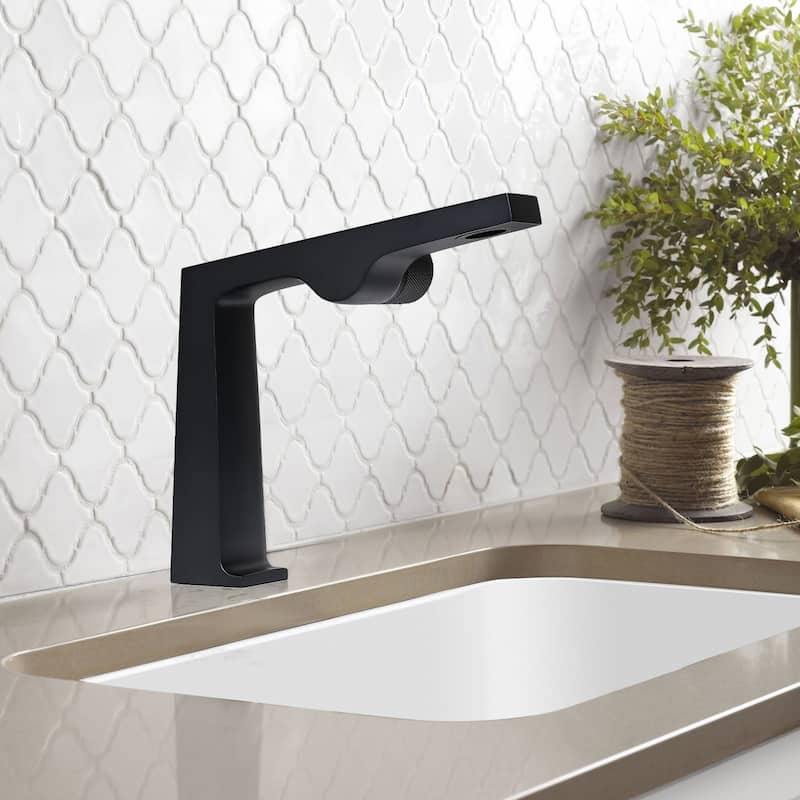 Rbrohant Single Handle Bathroom Faucets, Creative Water Outlet Design Single Hole Bathroom Sink Faucet
