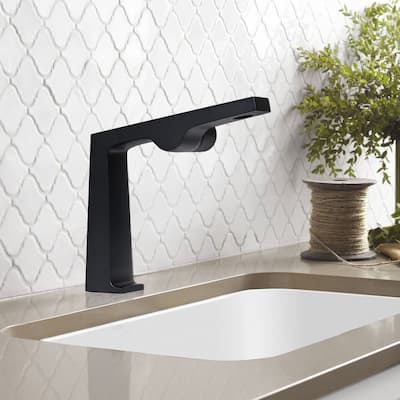 Rbrohant Single Handle Bathroom Faucets, Creative Water Outlet Design Single Hole Bathroom Sink Faucet