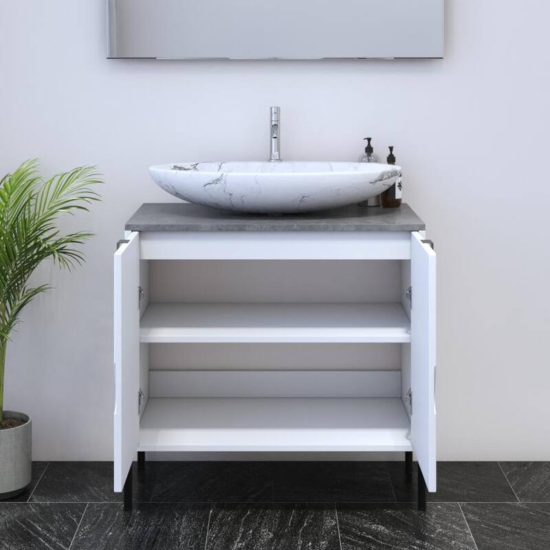Teardrop 2D 80 Floating Bathroom Vanity (32" Width)