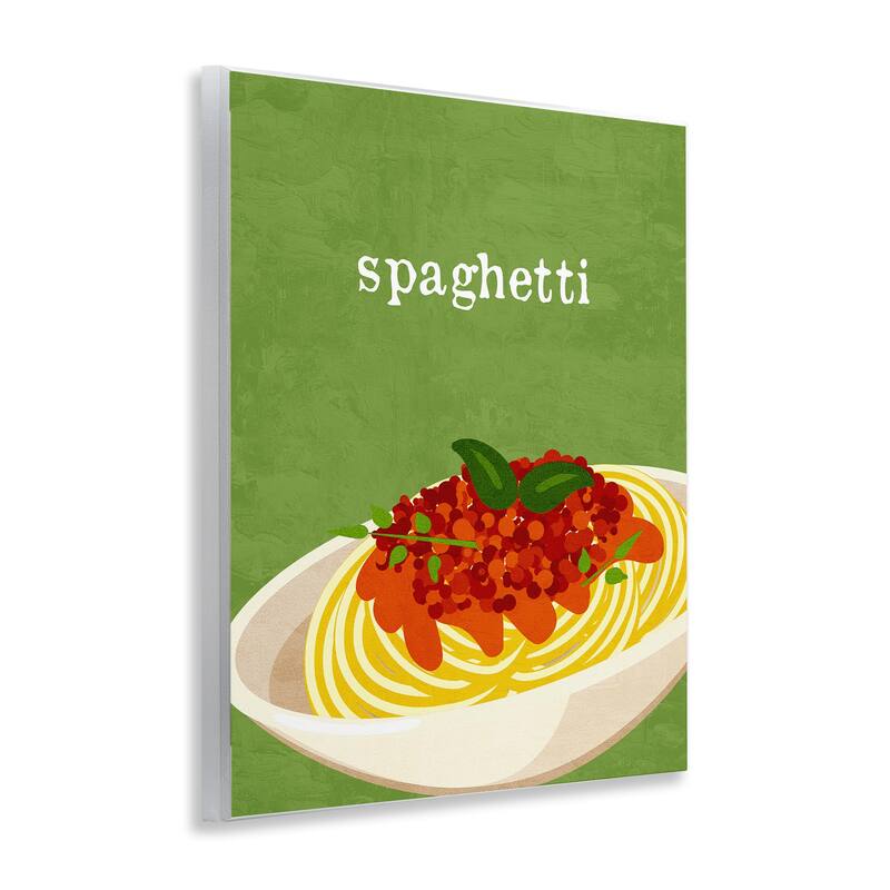 Stupell Spaghetti Italian Cuisine Wall Plaque Art Design By Kim Allen