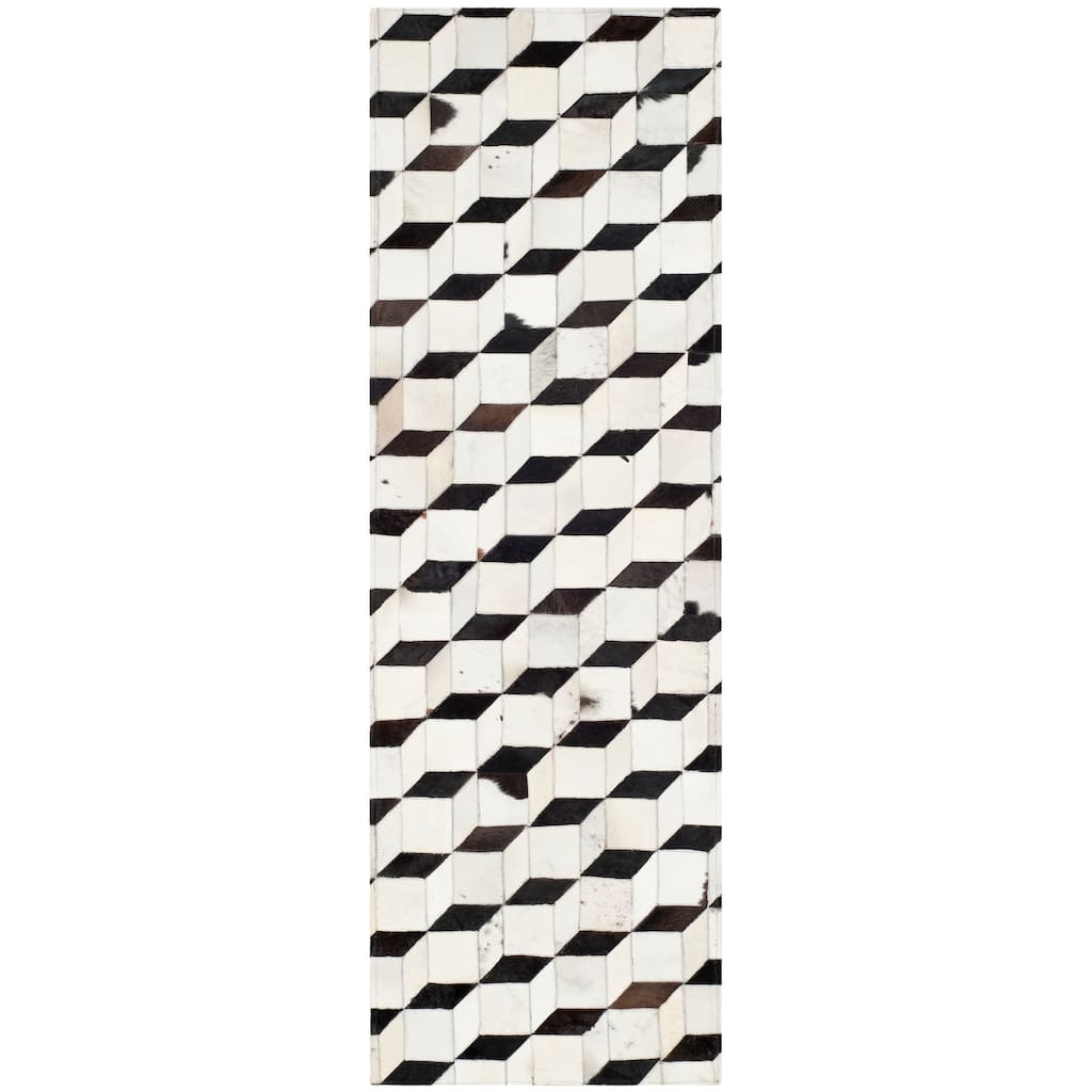 SAFAVIEH Handmade Studio Leather Spring Modern Leather Rug