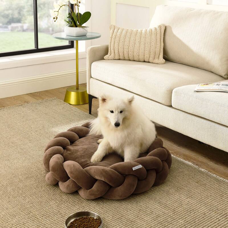 Ivy 27'' Dog Bed In Brown - 27