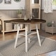 preview thumbnail 3 of 19, Jonah Farmhouse 47-inch Wood Drop Leaf Round Counter Height Table by Furniture of America Sea White