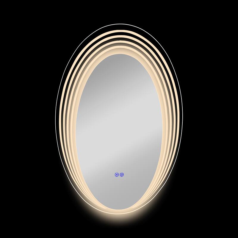 Frameless Back Lit LED Mirror - Silver