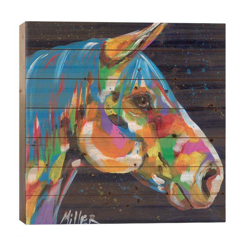 Peruvian Profile Print On Wood by Tracy Miller - Multi-Color - 26x26x1.5