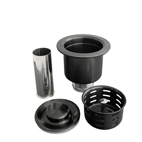 STYLISH 3.5 Inch Stainless Steel Kitchen Sink Extra Deep Strainer with Removable Basket. Opens flyout.