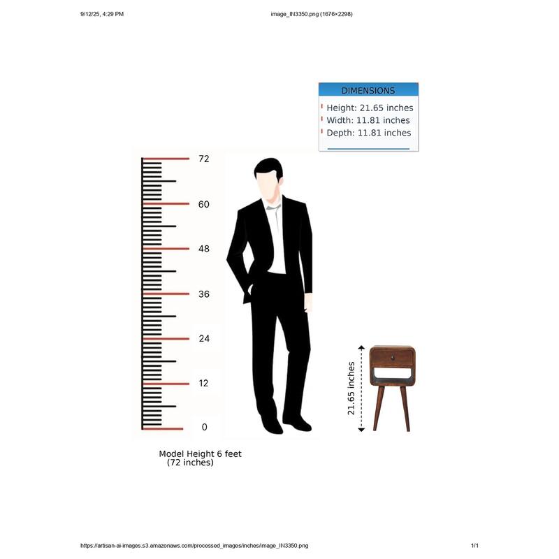Mini Chestnut Curve Lower Bedside