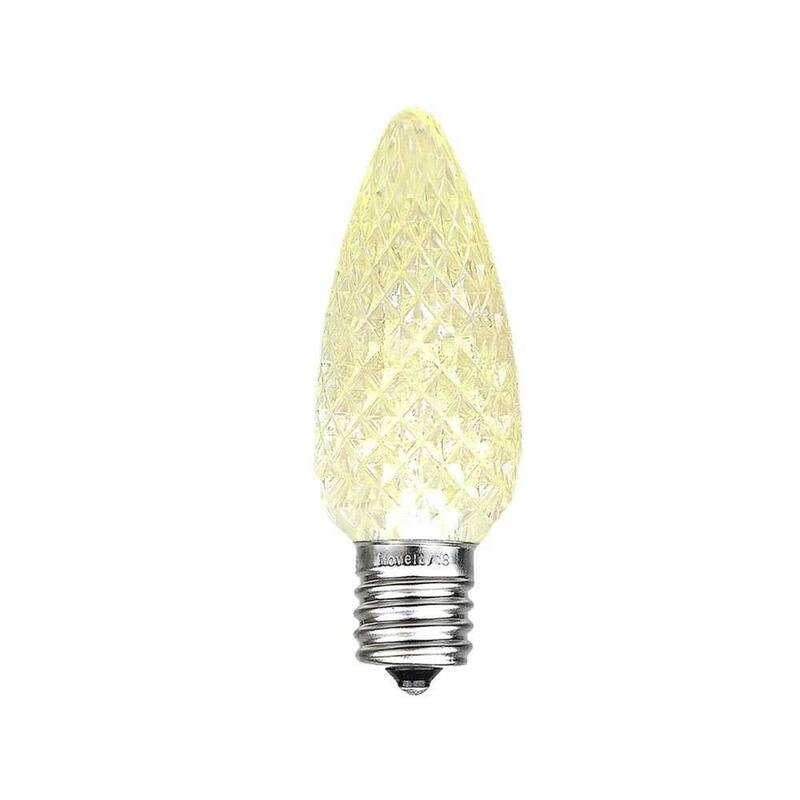 25 Foot C9 LED Christmas Light Set, Hanging String Lights, White Wire