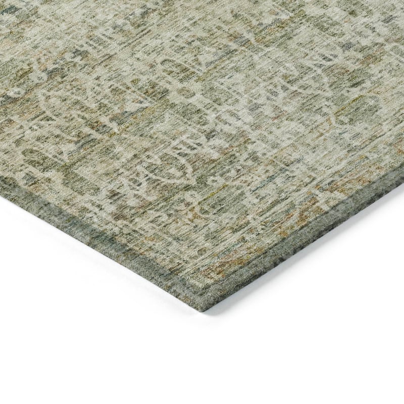 Machine Washable Indoor/Outdoor Traditional Harmony Chantille Rug