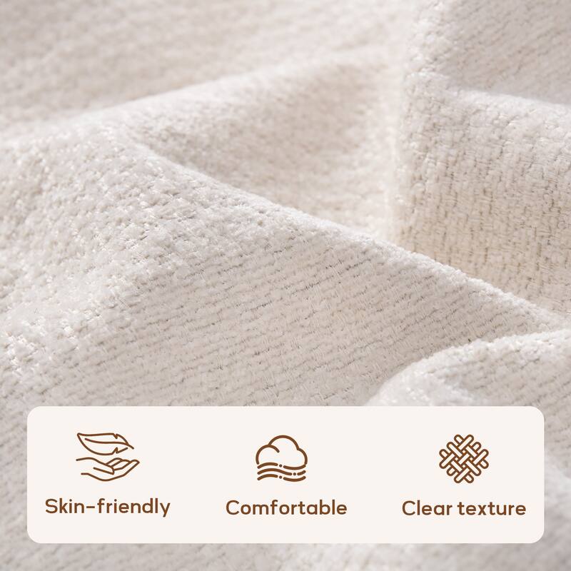 39in Soft Chenille Fabric Storage Ottoman Bench for Bedroom / Entryway Bed Foot / Living Room，Upholstered Entryway Bench