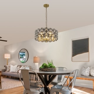 Modern Crystal Chandelier for  Living-Room Round Cristal Lamp Luxury Home Decor  Light Fixture