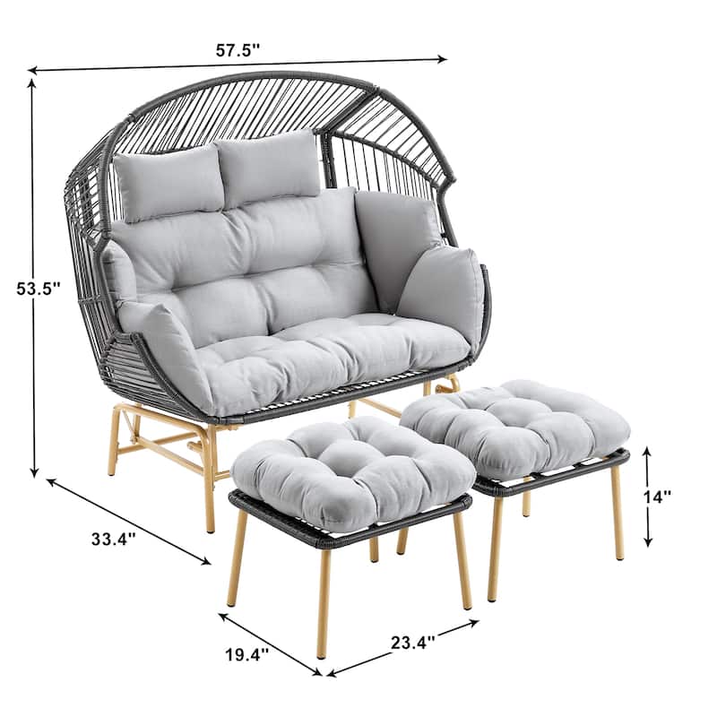 Pocassy Outdoor Egg Chair Garden Funiture