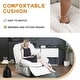 preview thumbnail 18 of 23, XINMICS Swivel Power Recliner Chair, Massage Rocker Recliners with Heated ,USB, USB-C and Side Pocket