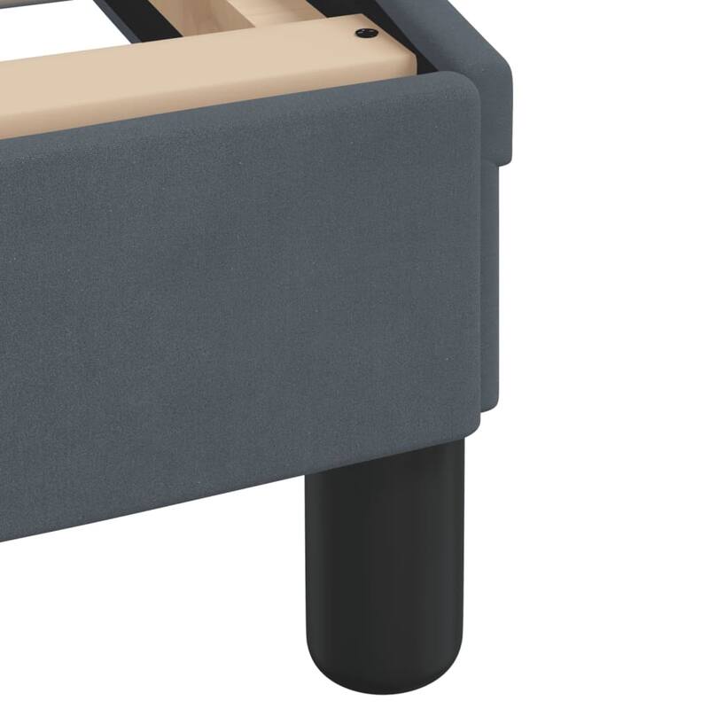 vidaXL Bed Frame with LED Lights Platform Bed Base Bedroom Furniture Velvet