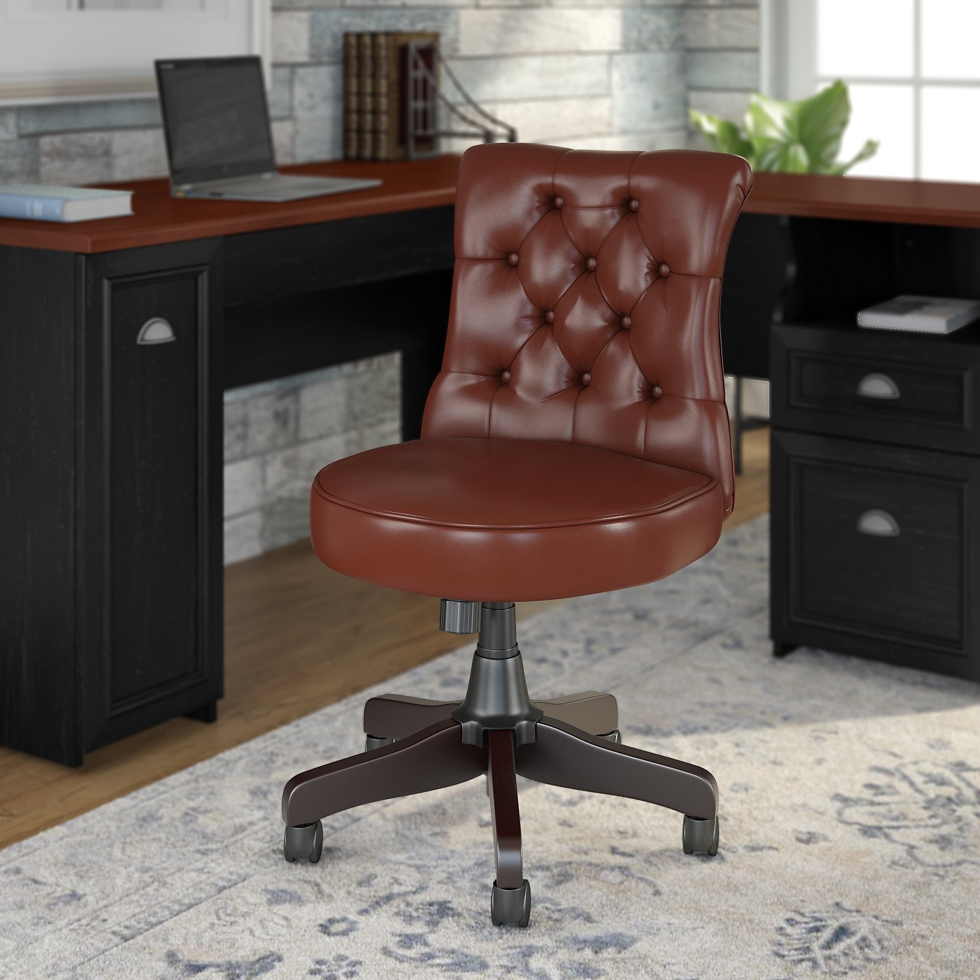 Copper Grove Pleven Mid-back Tufted Office Chair - 22.05"L x 25.79"W x 33.66"H - 22.05"L x 25.79"W x 33.66"H