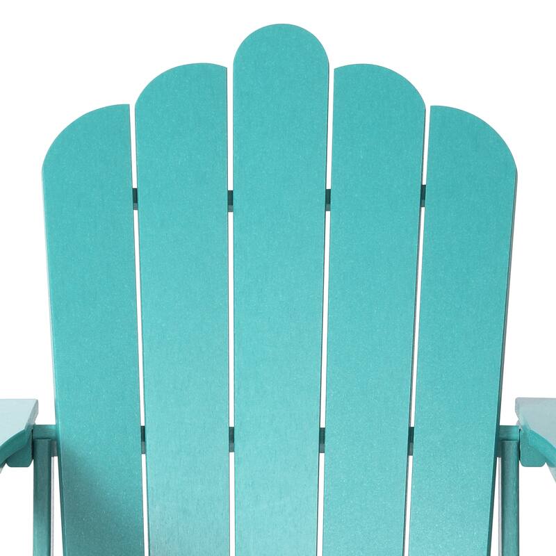 Aderson Outdoor Poly Adirondack Chairs with Cupholders (Set of 4)