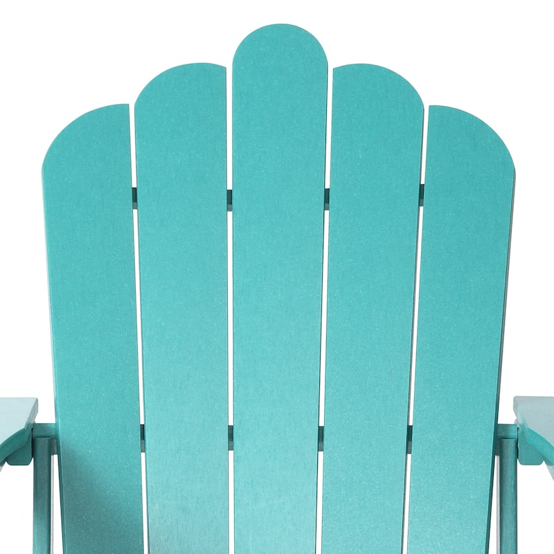 Aderson Outdoor Poly Adirondack Chairs with Cupholders (Set of 8)