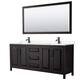 Option Dk Espresso, Black Trim, Carrara Cult. Marble Top