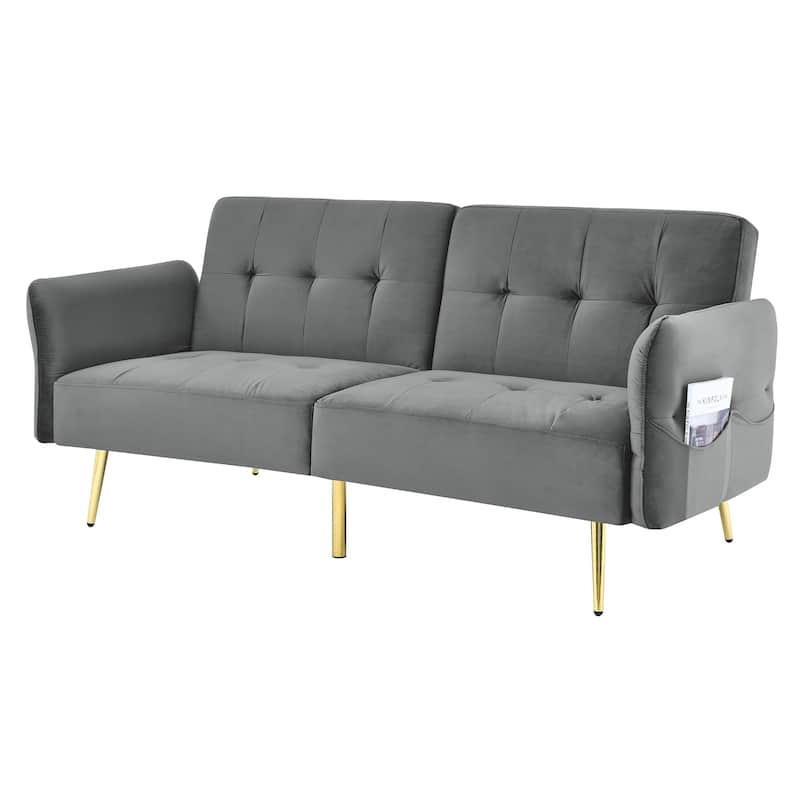 European Design Elegant Sofa Modern Folding Sofa Bed Velvet Convertible