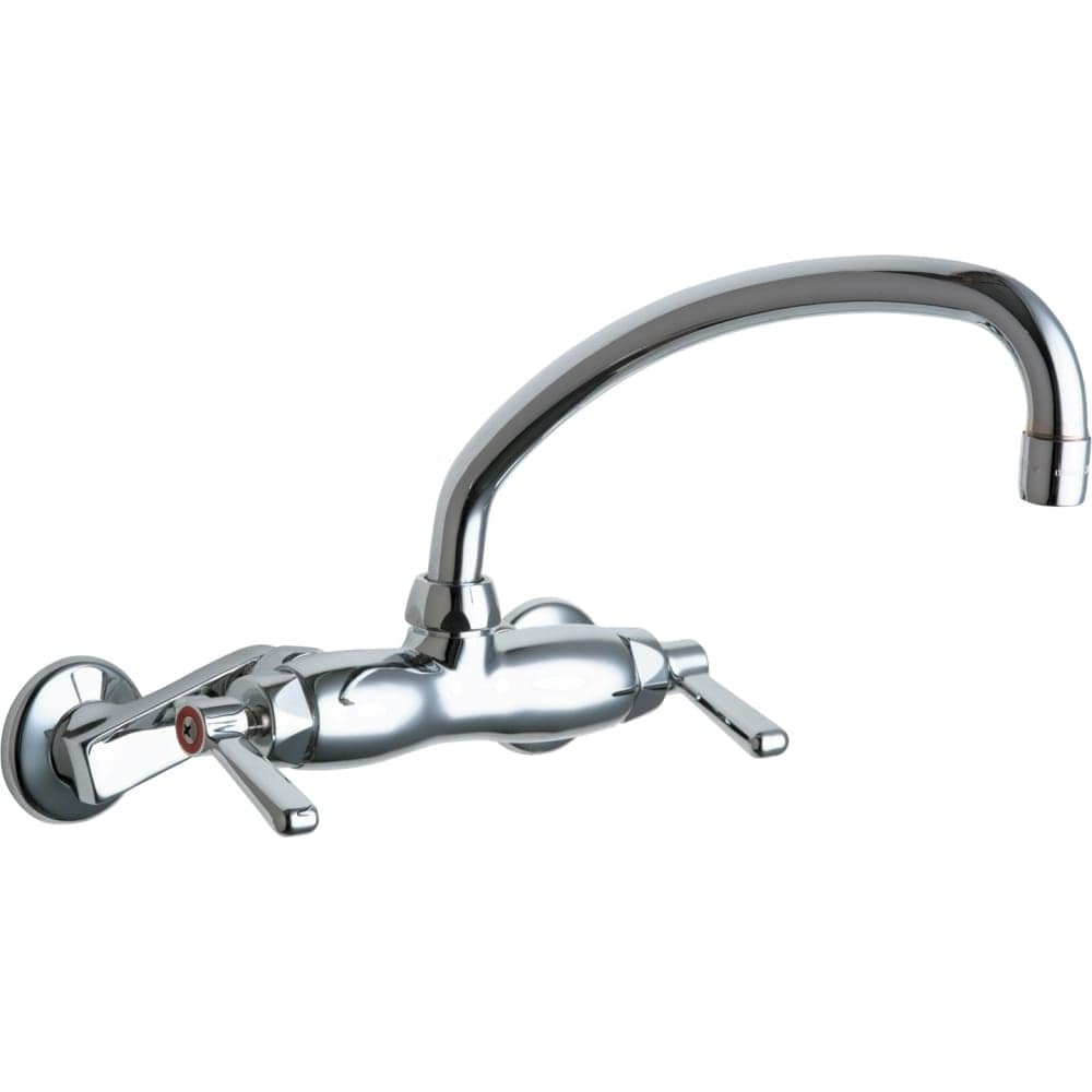 Shop Chicago Faucets 445 L9ab Wall Mounted Pot Filler Faucet With