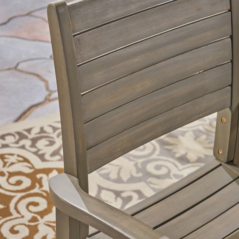 Outdoor Dining Chairs with Stackable Design