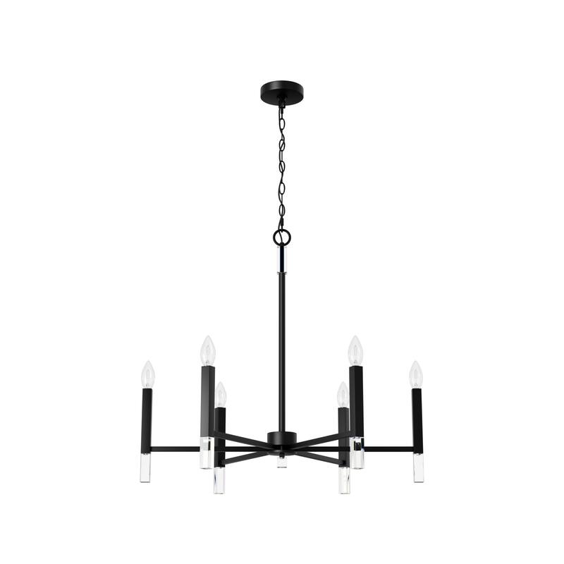 Hunter Sunjai Candle Chandelier - Entry, Kitchen Island, Dining Room, Living Room - Geometric, Glam, Contemporary