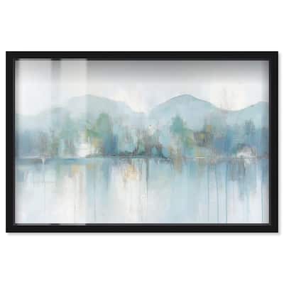 Mirrored Aqua Dream II Shadowbox by Art Remedy