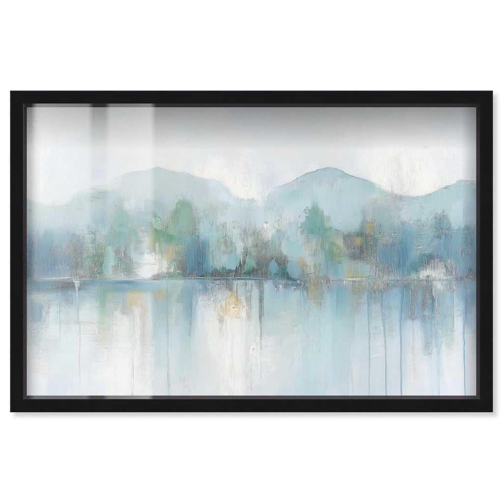 Mirrored Aqua Dream II Shadowbox by Art Remedy