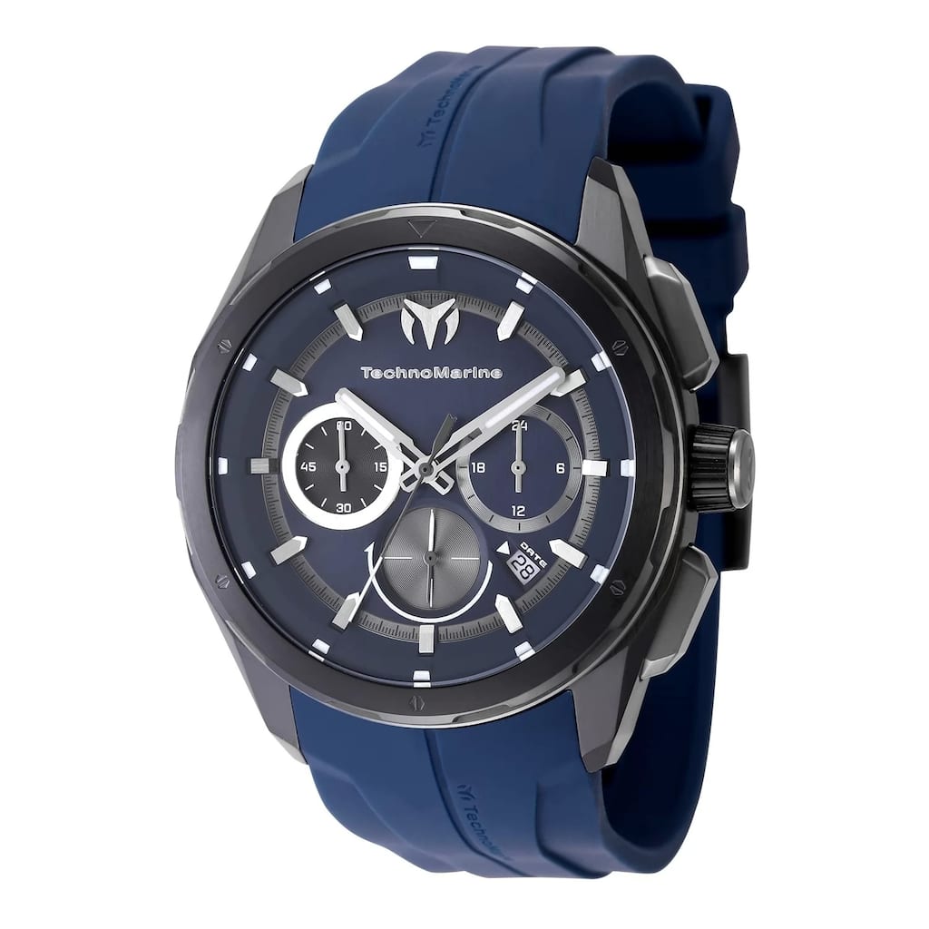 Technomarine Men's TM-318103 OCEAN Quartz Chronograph Navy Blue Dial Watch