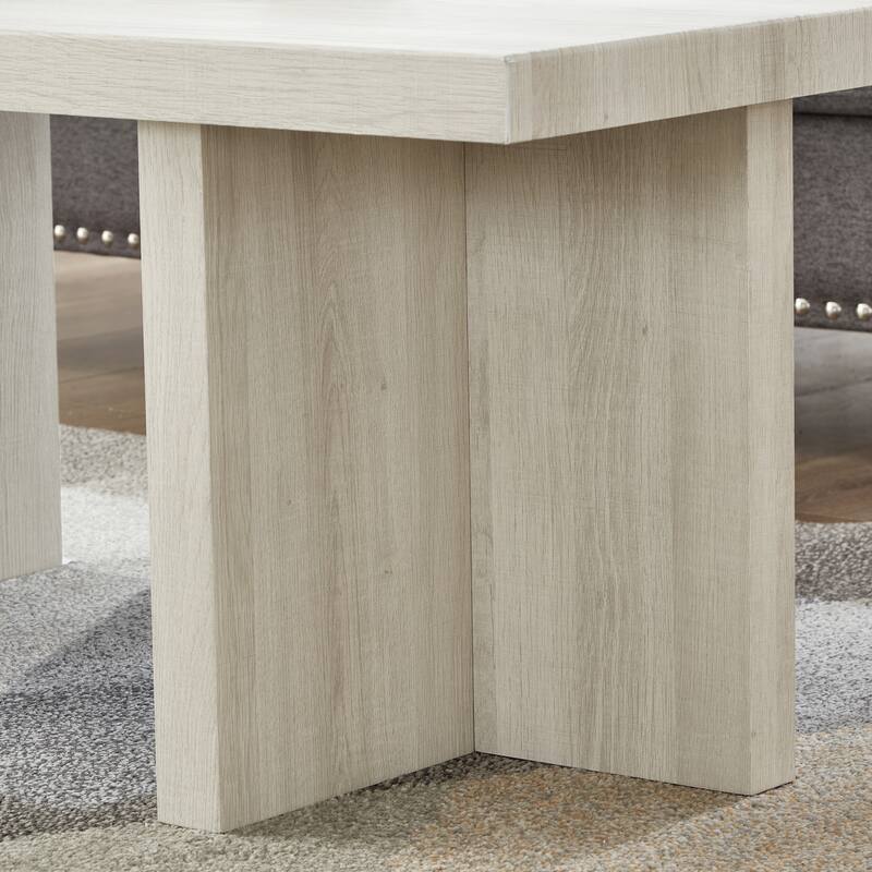 Roundhill Furniture Mchome 3-Piece Coffee Table Set, Coffee Table and Two End Tables