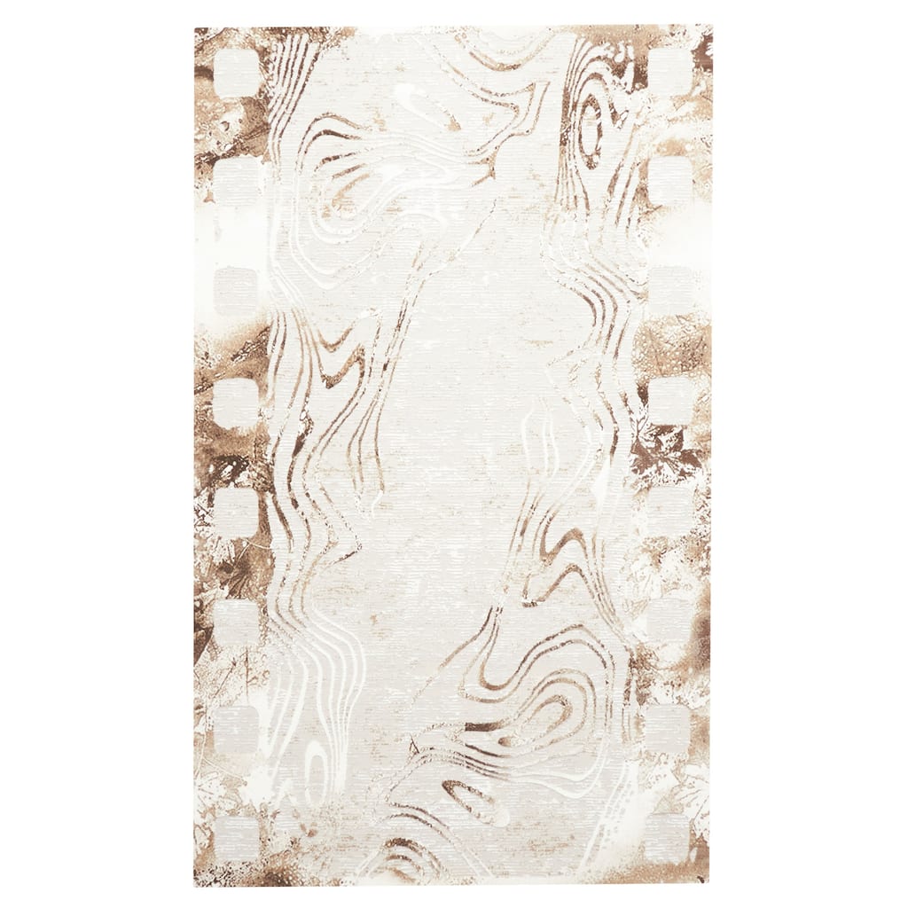 ECARPETGALLERY Machine Made Echo Tan Area Rug