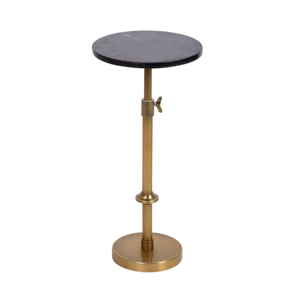 Kate and Laurel Engles Adjustable Marble Table and Plant Stand