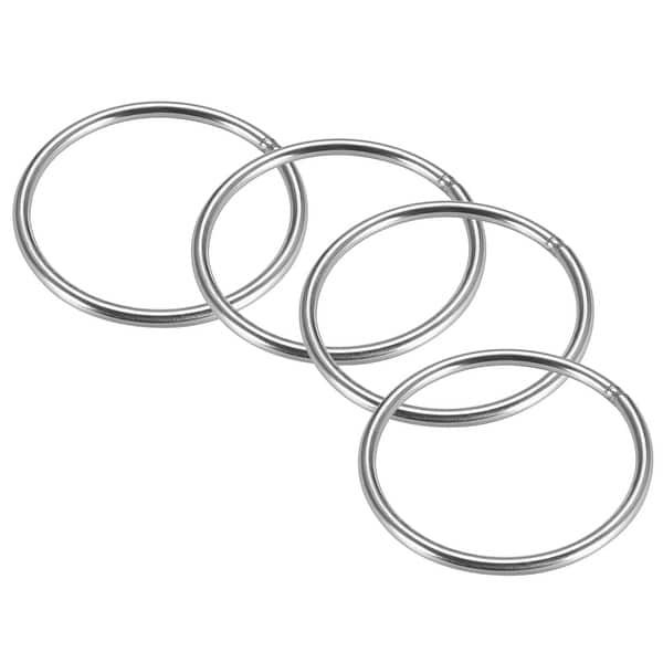 Sømand Anemone fisk Sorg Welded O Ring, 80 x 5mm Strapping Round Rings Stainless Steel 4pcs - 80x5mm  - Bed Bath & Beyond - 28847873