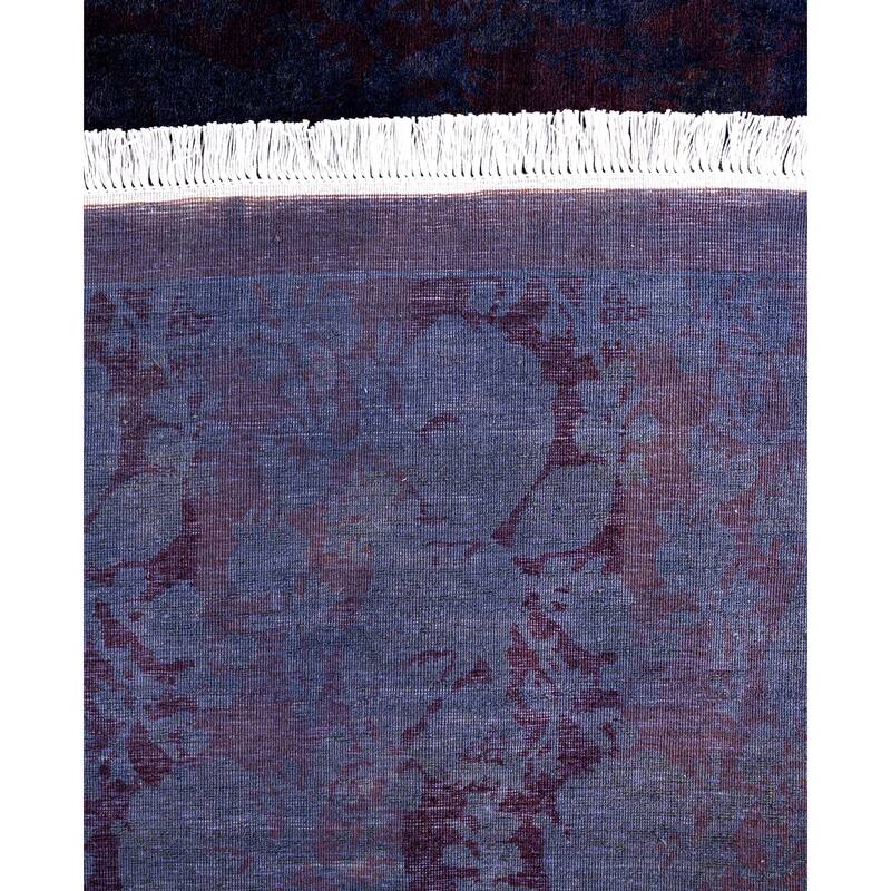 Overdyed One-of-a-Kind Hand-Knotted Area Rug - Purple - 5' 1" x 7' 10"