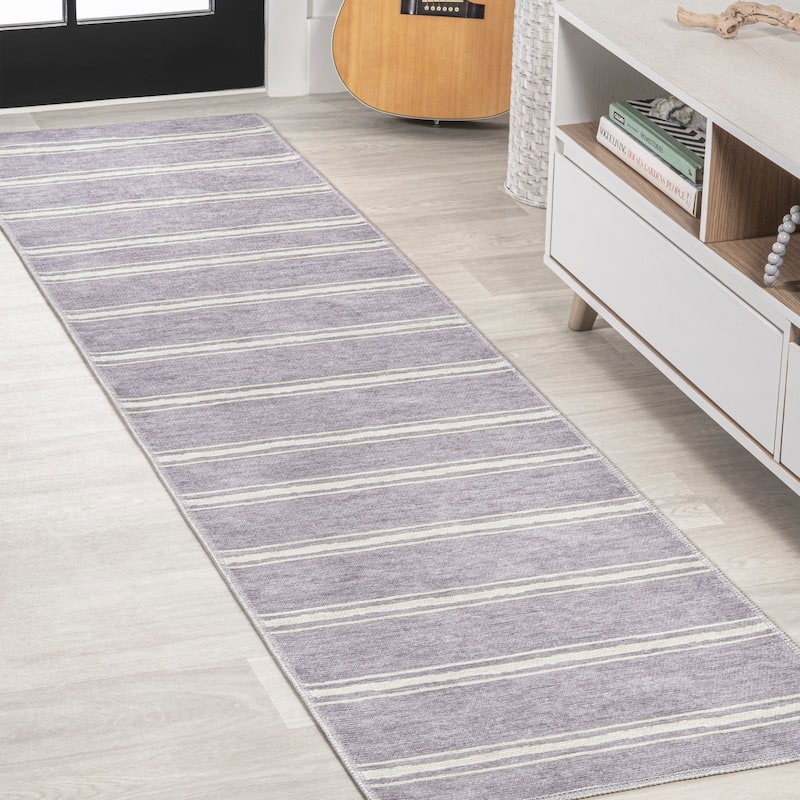 JONATHAN Y Vichy Bohemian Medallion Textured Weave Machine Washable Area Rug