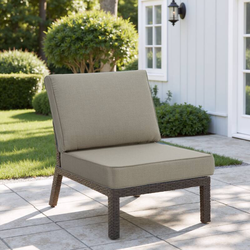 Outdoor 4.7" Thick Sunbrella Cushion Set with Back and Seat Cushions