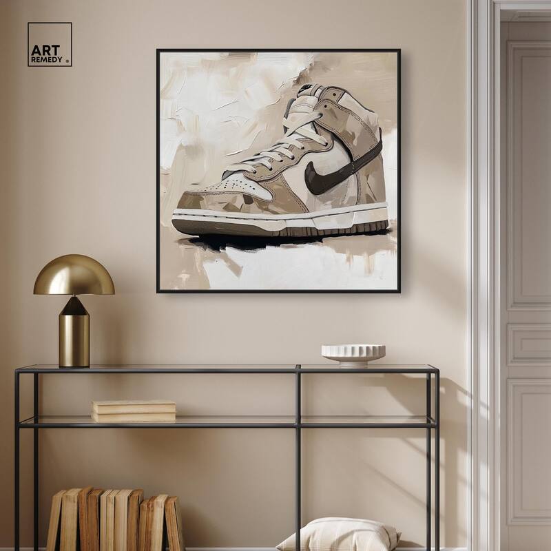 Light Tans Sneaker Canvas by Art Remedy