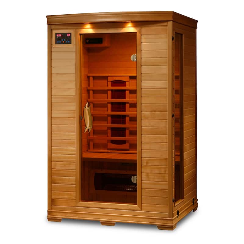 HeatWave Coronado 2-Person Hemlock Infrared Sauna with 5 Ceramic Heaters