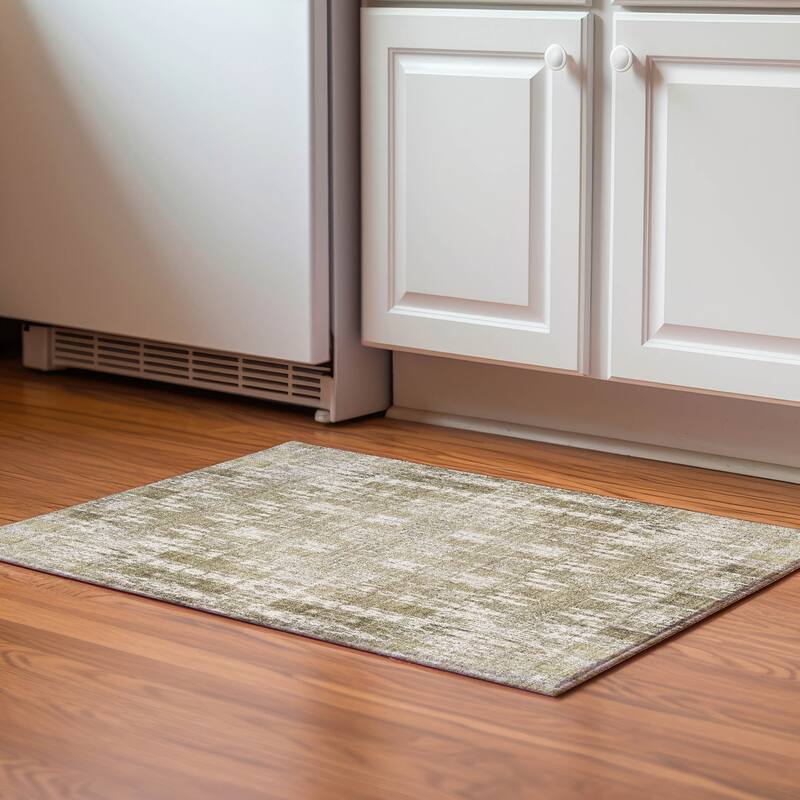 Premium Washable Super Soft Distressed Ombre Mayfield Rug - Beige - 1' 8" x 2' 6" - Rectangle
