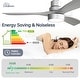 preview thumbnail 88 of 86, Sofucor 48/52 Inch Ceiling Fan with Light, Solid Wood Blades for Living Room, Bedroom,Smart Optional