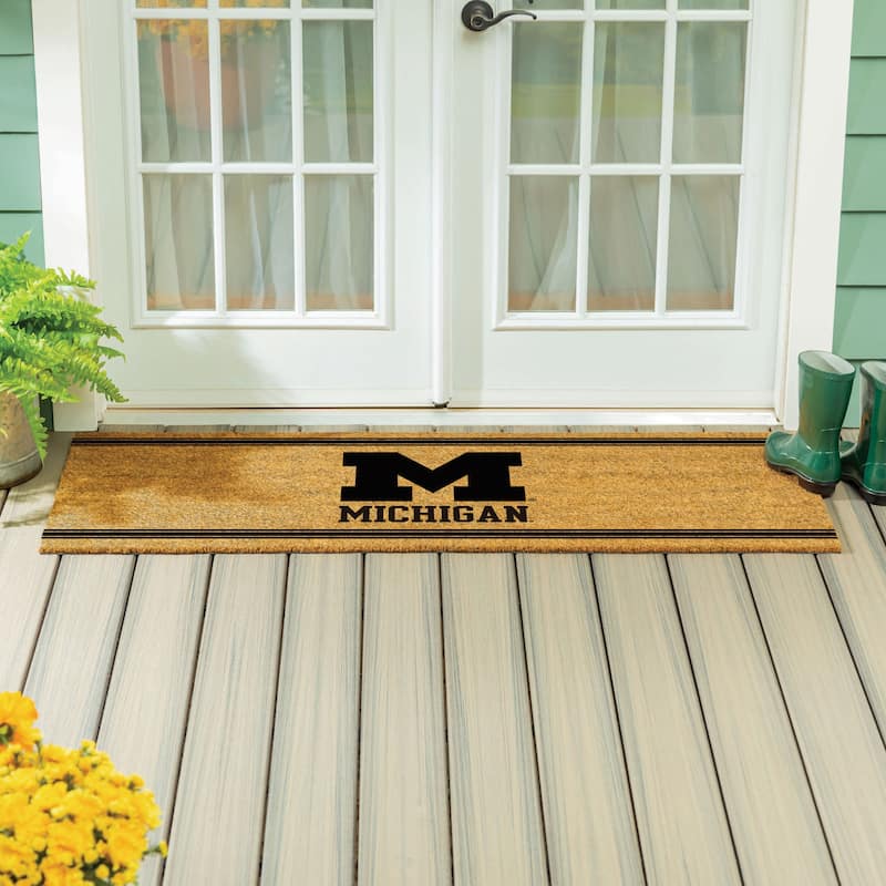 University Of Michigan Monochrome Indoor/Outdoor Coir Door Mat