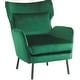 preview thumbnail 29 of 37, Stylish Wing Back Velvet Accent Chair by Christopher Knight Home