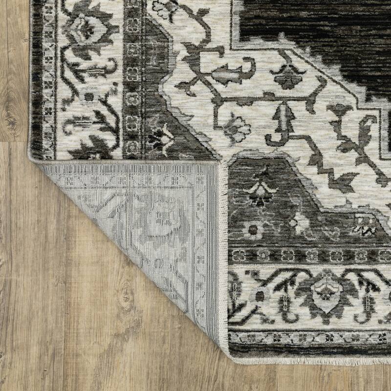Style Haven Cadiz Center Medallion Fringe-Edge Area Rug
