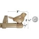 preview thumbnail 52 of 56, Cute Bird Finial Adjustable Decorative Designer Curtain Rod
