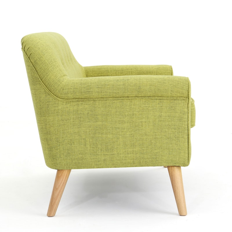 Mariah Mid-Century Fabric Loveseat by Christopher Knight Home