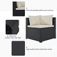 preview thumbnail 26 of 27, 9-piece Outdoor Patio Large Wicker Sofa Set, Rattan Sofa Set