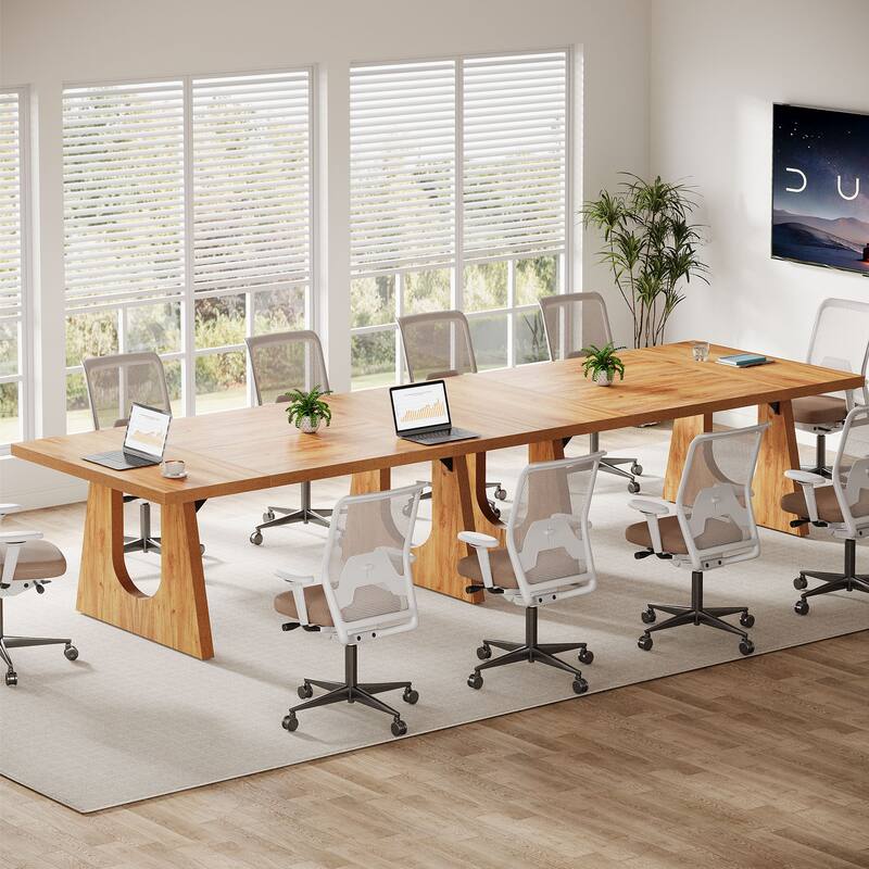 Wood Conference Table Oka Rectangular Office Meeting Room Desk