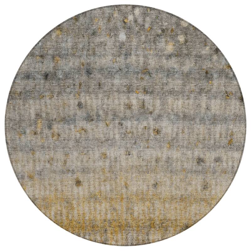 Machine Washable Indoor/ Outdoor Ombre Stripes Chantille Rug