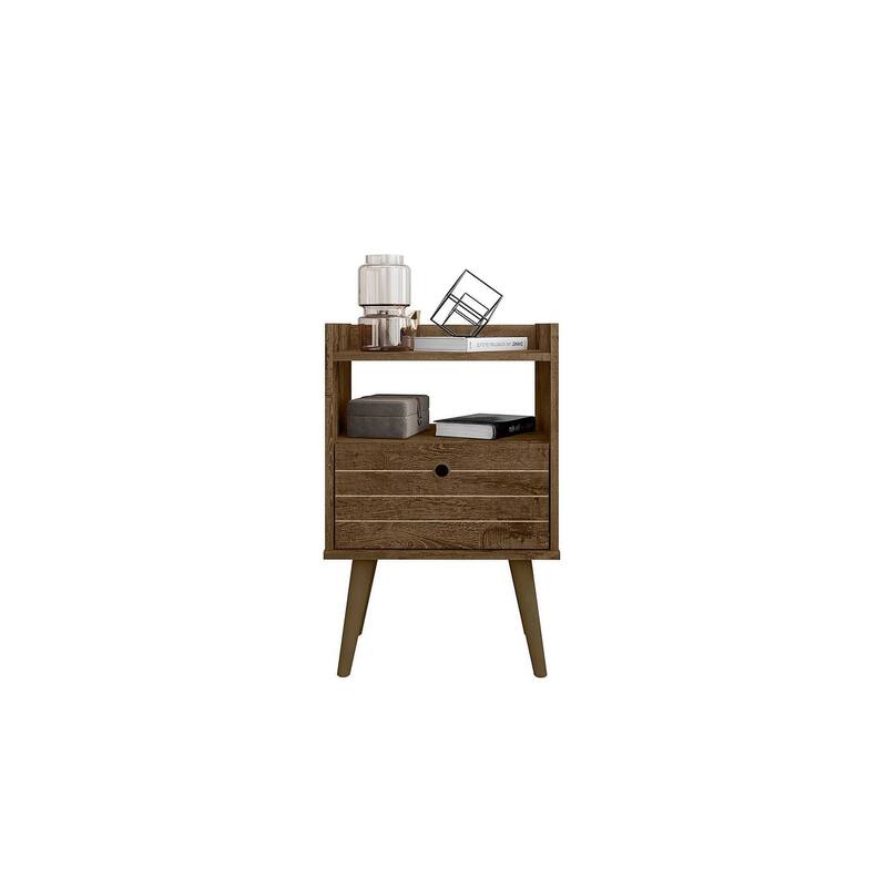Manhattan Comfort Bogart Mid-Century Modern Nightstand